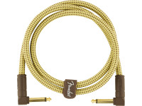 Fender  Deluxe Series Instrument Cable Angle/Angle Tweed 90cm